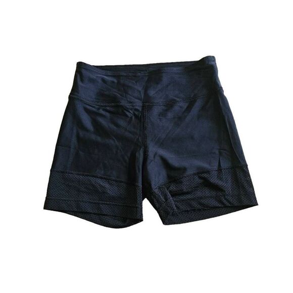 Free people movement womens Sz Small black laser cut workouts shorts - Picture 1 of 6